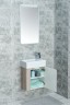 Зеркало Aquaton Вита 46 1A221902VT010 с подсветкой Белое стекло