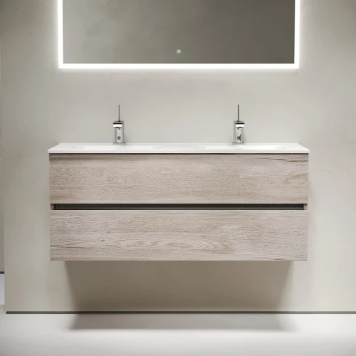 Тумба под раковину Sancos Urban 120 UR120-2EG подвесная Дуб Галифакс натуральный МДФ / ЛДСП