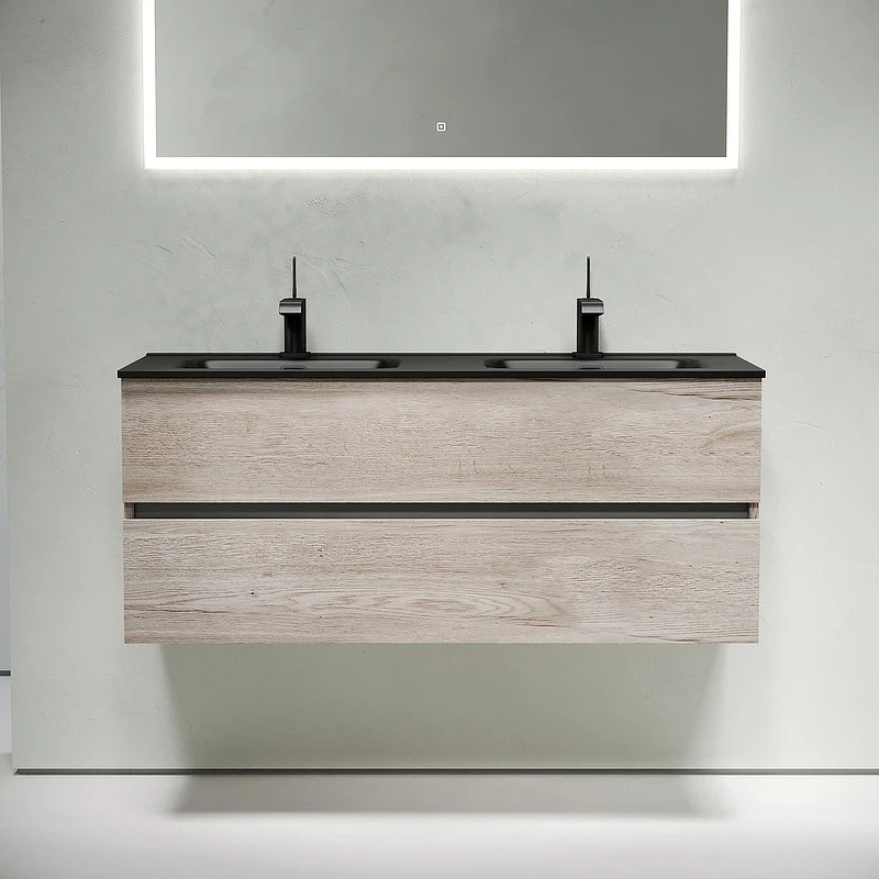Тумба под раковину Sancos Urban 120 UR120-2EG подвесная Дуб Галифакс натуральный МДФ / ЛДСП