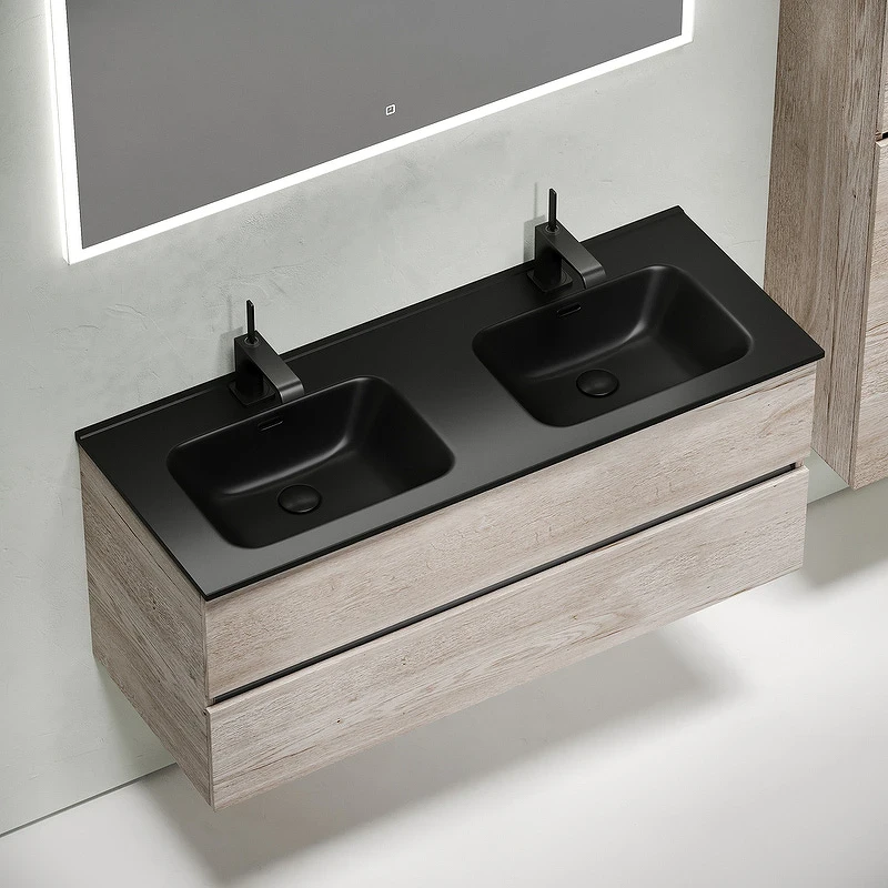 Тумба под раковину Sancos Urban 120 UR120-2EG подвесная Дуб Галифакс натуральный МДФ / ЛДСП