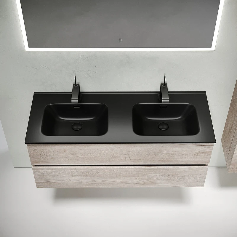 Тумба под раковину Sancos Urban 120 UR120-2EG подвесная Дуб Галифакс натуральный МДФ / ЛДСП