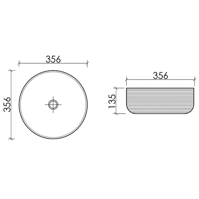 Раковина-чаша Ceramicanova Element 36 CN6073MC Капучино матовая фарфор накладная