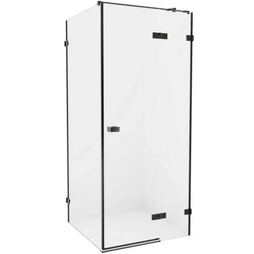 Душевой уголок New Trendy Avexa Black 110x70 R EXK-1833 профиль Черный стекло прозрачное