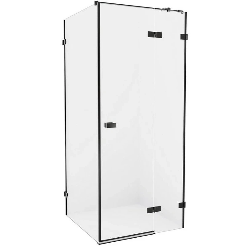 Душевой уголок New Trendy Avexa Black 110x70 R EXK-1833 профиль Черный стекло прозрачное