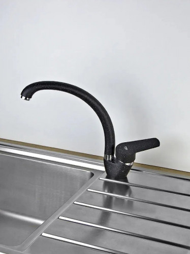 Смеситель для кухни Viko V-4524 Черный мрамор