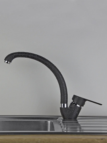 Смеситель для кухни Viko V-4524 Черный мрамор