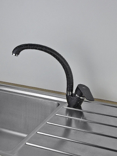 Смеситель для кухни Viko V-4524 Черный мрамор