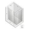 Душевой уголок New Trendy New Soleo Chrome 100x70 L K-0619 профиль Хром стекло прозрачное