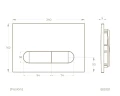 Клавиша смыва Knotlor Fusion BIS101GM цвет Вороненая сталь