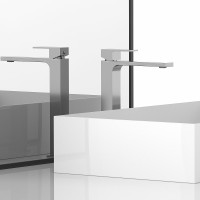 Смеситель для раковины Vincea Cube VBF-1C02CH Хром латунь