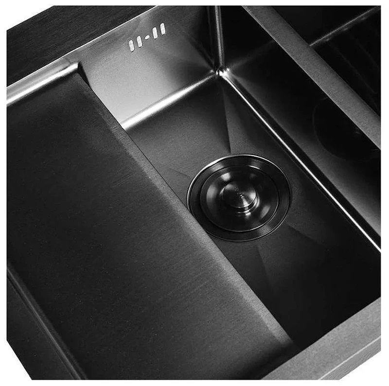 Кухонная мойка Wisent 78 WS37851B-SR/WS-02-2B/W325014 цвет Графит