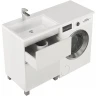 Тумба с раковиной Creto Cafor 110 L 19-W110L Белый глянец МДФ / ЛДСП