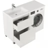 Тумба с раковиной Creto Cafor 110 L 19-W110L Белый глянец МДФ / ЛДСП