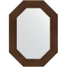 Зеркало Evoform Polygon 76х56 BY 7189 в багетной раме - Бронзовая лава 90 мм стекло