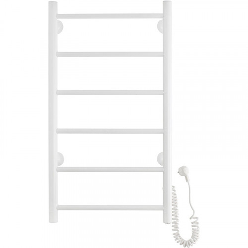 Электрический полотенцесушитель Domoterm Аврора DMT 109-6 40x80 EK R Белый матовый нержавеющая сталь
