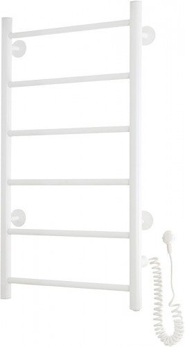 Электрический полотенцесушитель Domoterm Аврора DMT 109-6 40x80 EK R Белый матовый нержавеющая сталь