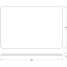 Зеркало Defesto Opti 120x80 DF 2820SH с подсветкой 38W-3000К/Сенсорный выключатель/Теплый белый свет