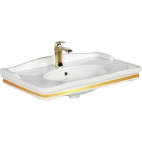 Раковина Creavit Antik 80 AN080-00CB00E-AD00 Белая фарфор подвесная