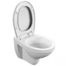 Комплект унитаза Cersanit Delfi TPL S-MZ-DELFI-PL с инсталляцией Tece Profil 9400412 с сиденьем Микролифт и клавишей смыва Хром глянцевый фарфор подвесной
