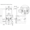 Инсталляция Ceramicanova Balance CN122001 для биде Серая нержавеющая сталь