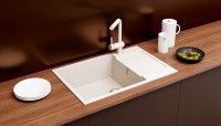 Смеситель для кухни Ulgran Classic U-022-328 Бежевый нержавеющая сталь