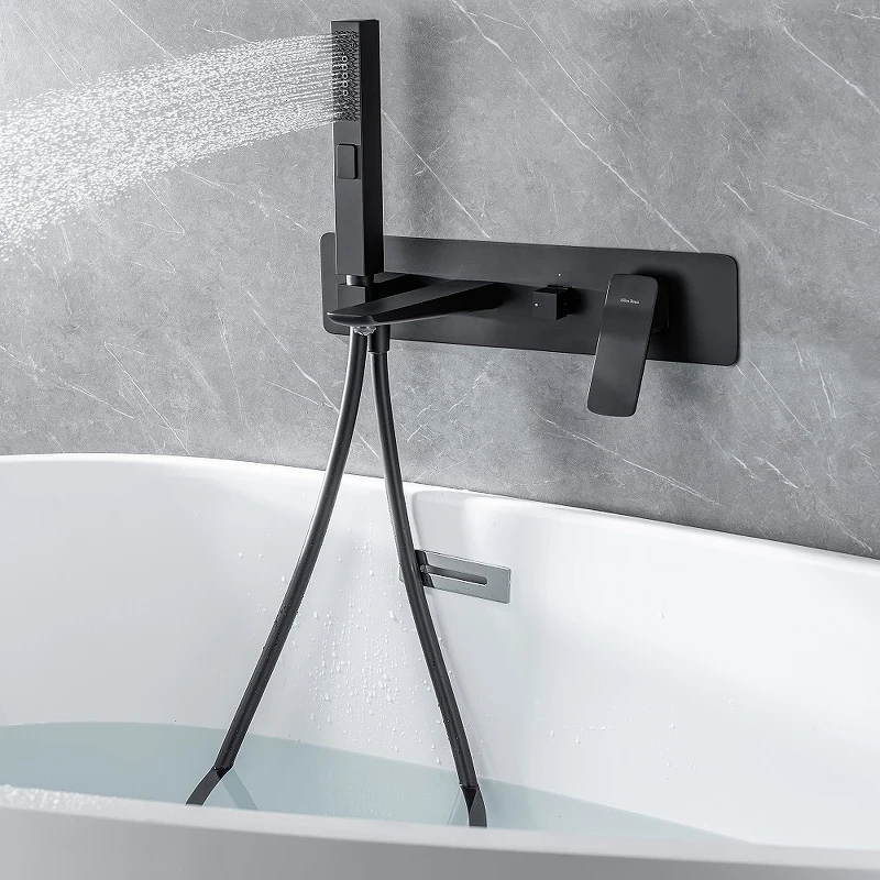 Смеситель для ванны Allen Brau Infinity 5.21007-31 Черный матовый латунь встраиваемый
