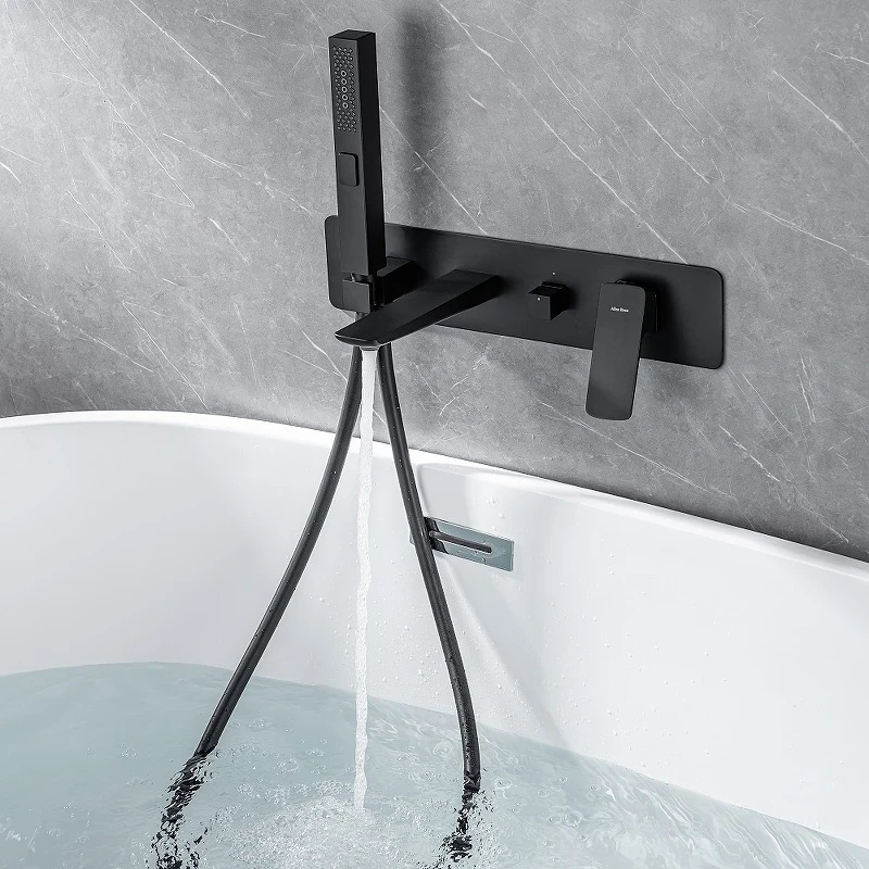 Смеситель для ванны Allen Brau Infinity 5.21007-31 Черный матовый латунь встраиваемый