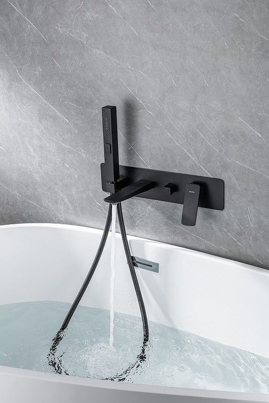 Смеситель для ванны Allen Brau Infinity 5.21007-31 Черный матовый латунь встраиваемый