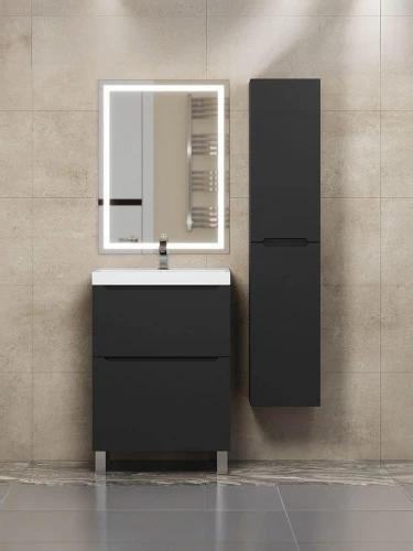 Тумба под раковину Uperwood Tanos 60 291120331 цвет Черный матовый