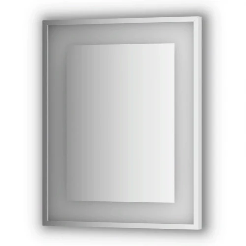 Зеркало Evoform Ledside 75х60 Сталь стекло