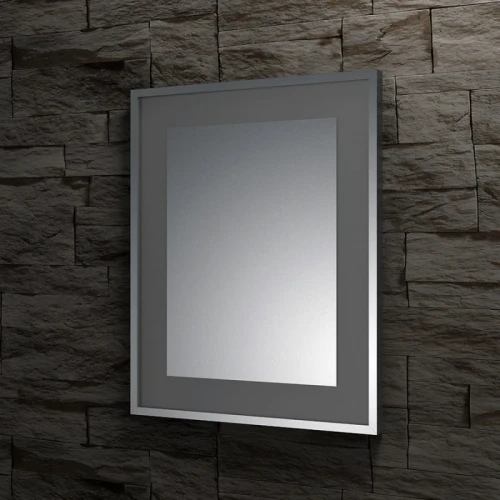 Зеркало Evoform Ledside 75х60 Сталь стекло
