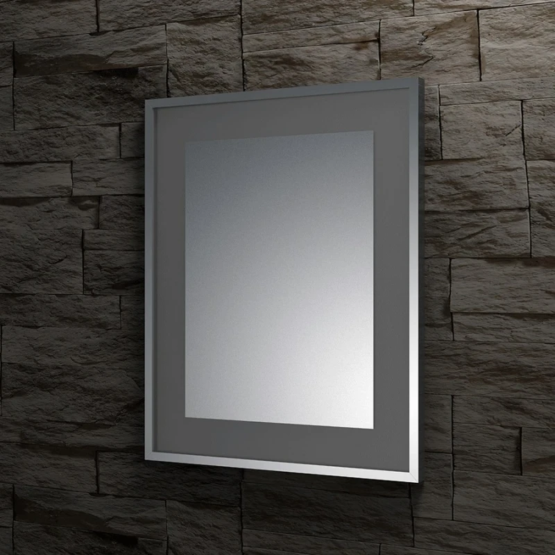 Зеркало Evoform Ledside 75х60 Сталь стекло