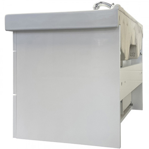 Тумба с раковиной Comforty Никосия 80П 00-00011163 подвесная Белая глянцевая МДФ / ЛДСП