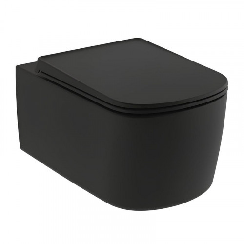 Унитаз Kludi Resa S 27WCW0139 подвесной цвет Черный матовый без сиденья