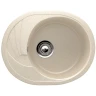 Кухонная мойка Ulgran Classic U-403-328 Бежевая искусственный камень (литьевой мрамор) встраиваемый