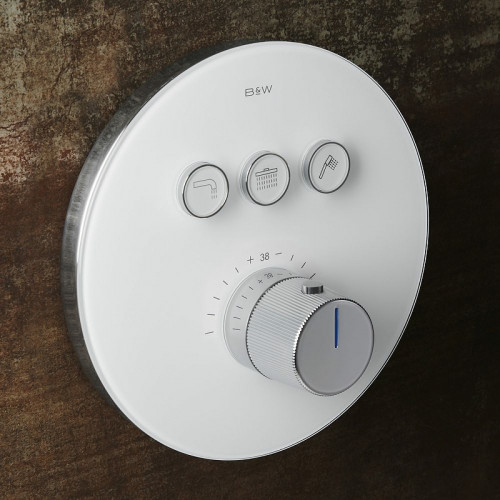 Душевая система Black&amp;White Universe U7787 7787 с термостатом Хром латунь встраиваемый