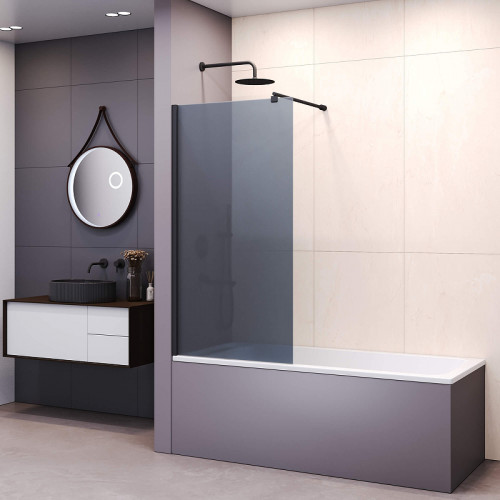 Шторка на ванну RGW Screens SC-051B 60х150 351105106-34 профиль Черный стекло тонированное