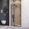 Душевая дверь RGW Hotel HO-014-B 90 350601409-14 профиль Черный стекло прозрачное