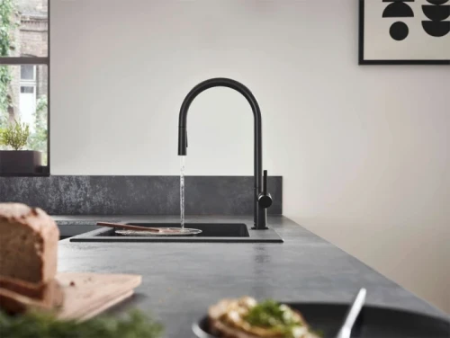Смеситель для кухни Hansgrohe Talis M54 72802670 Черный матовый