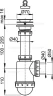 Сифон для кухонной мойки Alcaplast A441-DN50/40 цвет Хром