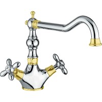 Смеситель для кухни Migliore Princeton Plus 18262 Хром Золото латунь