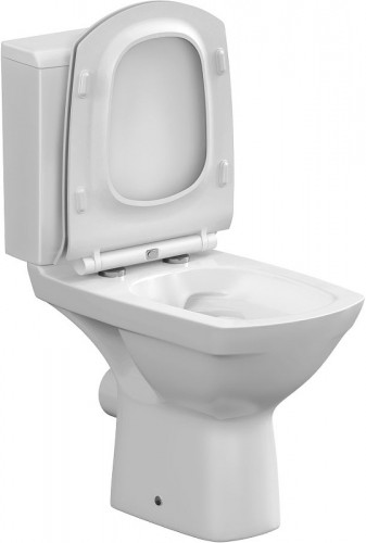 Унитаз компакт Cersanit Carina S-KO-CAR011-3/5-COn-S-DL-w с бачком и сиденьем Микролифт фарфор напольный
