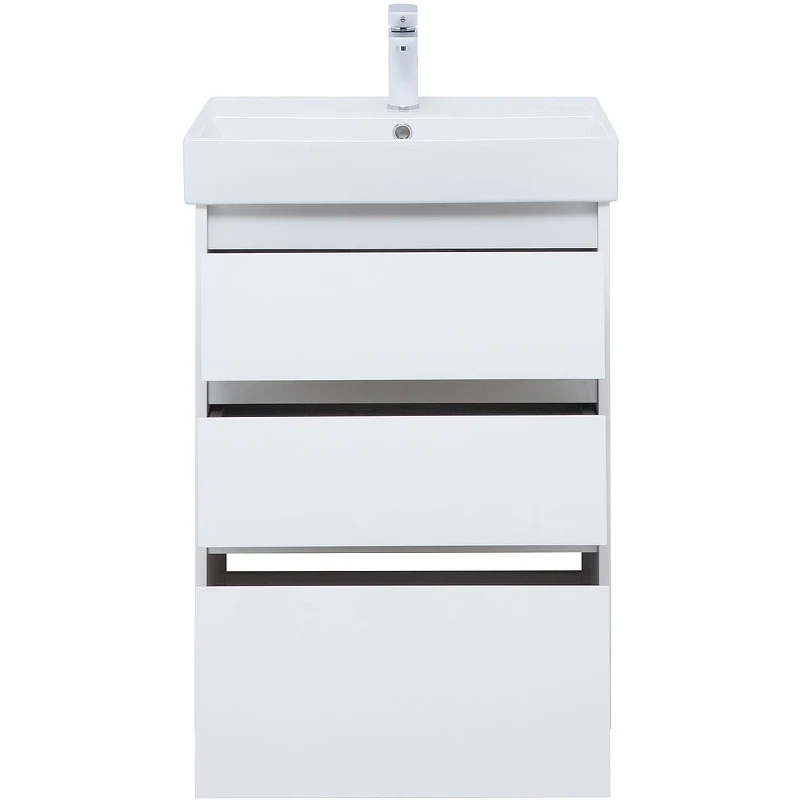 Тумба под раковину Aquanet Nova Lite 60 302469 Белый глянец МДФ / ЛДСП