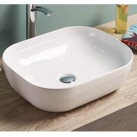 Раковина-чаша CeramaLux 50 78104 Белая фаянс накладная