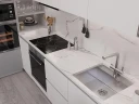 Кухонная мойка Oulin 54,6 OL-F121X цвет Сатин