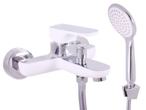 Смеситель для ванны Rav Slezak Yukon CB YU154.5/1CB Хром/Белый на стену