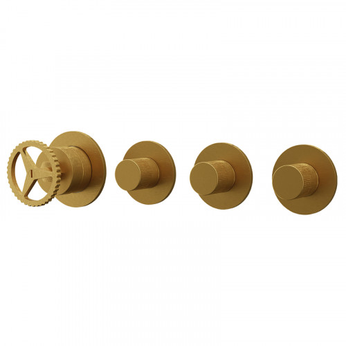 Смеситель для душа Remer Chrono CH98D3PBG цвет Золото брашированное