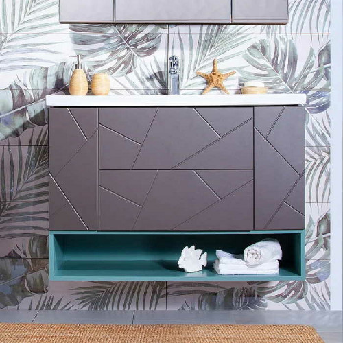 Ниша для тумбы Бриклаер Кристалл 100 4627125414893 подвесная Муссон МДФ / ЛДСП