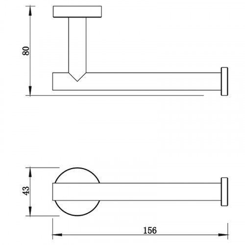 Держатель туалетной бумаги Whitecross Ergo gunmetal ER2260GM Оружейная сталь