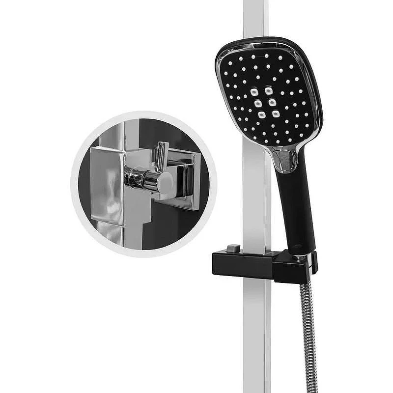 Душевая система Hansberge Cubito H5077BC Хром Черная